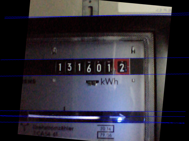 The correctly oriented image with guides